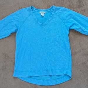 Orvis 3/4 sleeves v-neck pullover